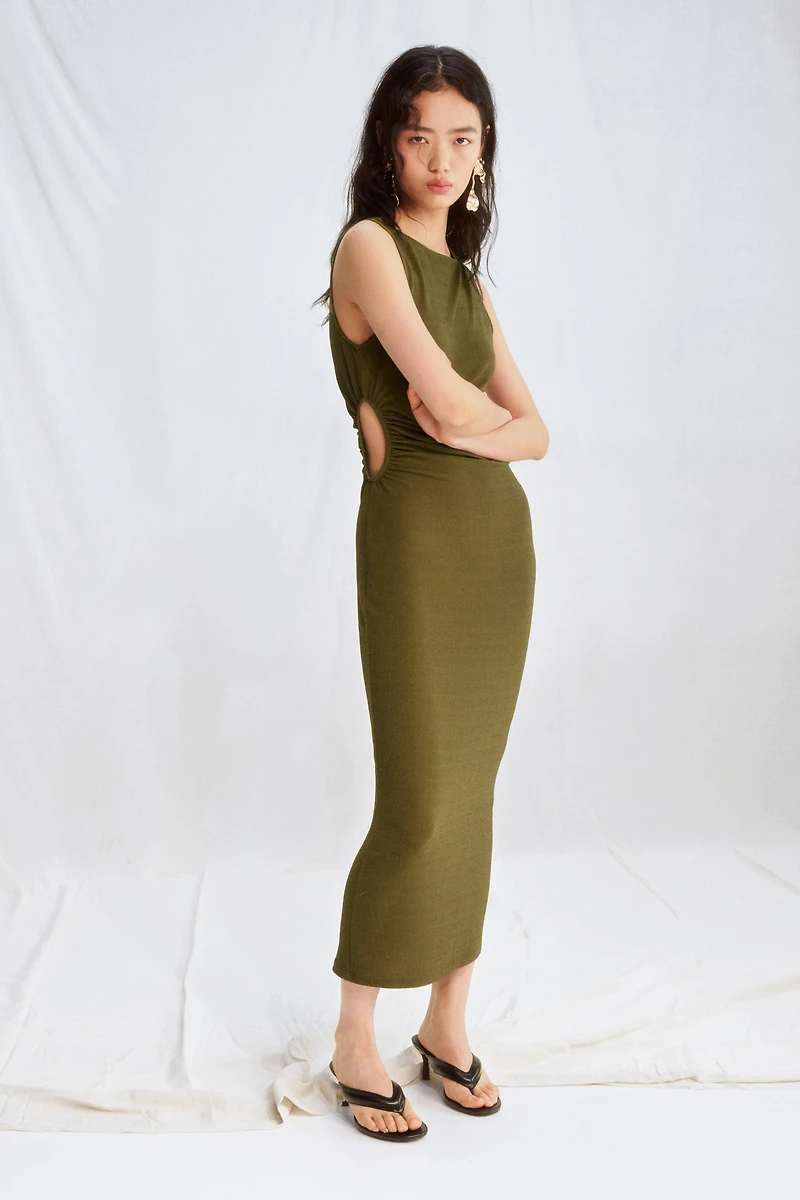 Glittery Cutout Dress