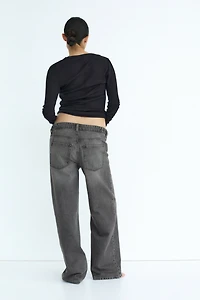 MAMA Wide Low Waist Jeans