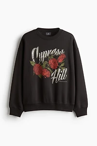 Oversized Printed Sweatshirt