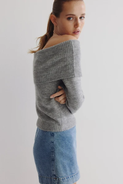 Off-the-Shoulder Sweater