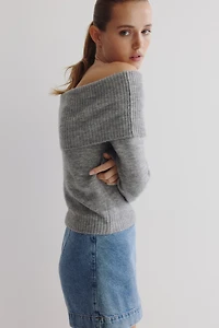 Off-the-Shoulder Sweater