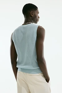 Slim-Fit Jacquard-Knit Sweater Vest
