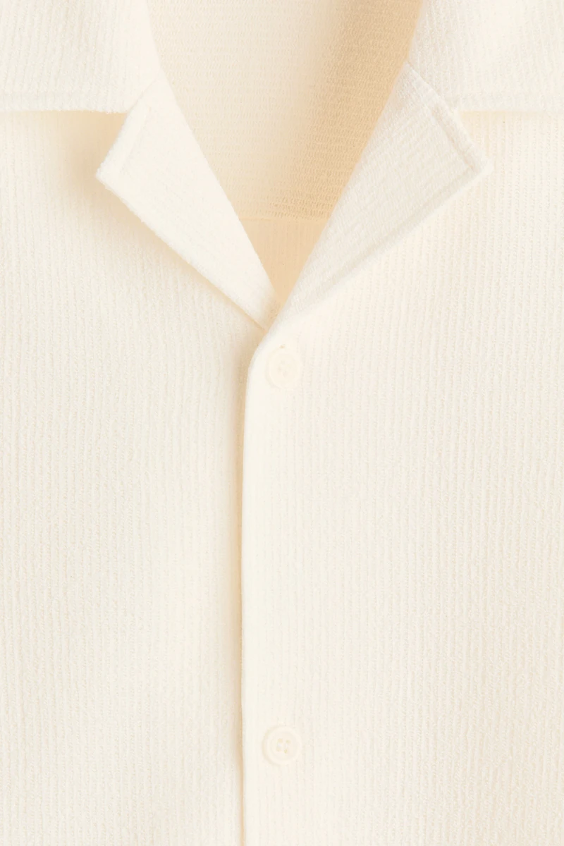 Chemise décontractée à col cubain