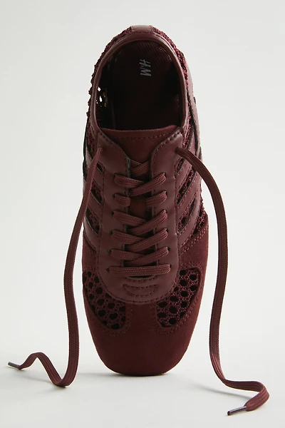 Espadrilles d'aspect crocheté