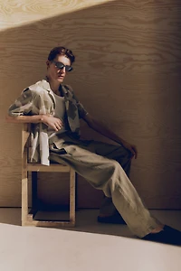 Relaxed-Fit Linen Pants