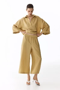 Straight-Leg Lyocell-Blend Pants