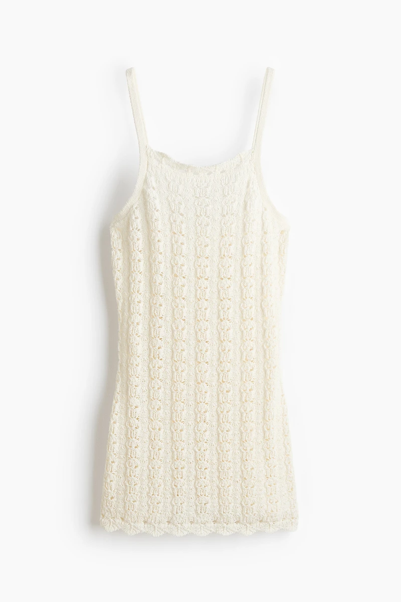 Pointelle-Knit Beach Dress