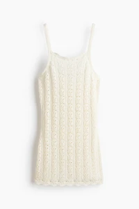Pointelle-Knit Beach Dress