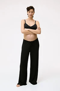 MAMA Seamless Padded Cotton-Blend Nursing Bra