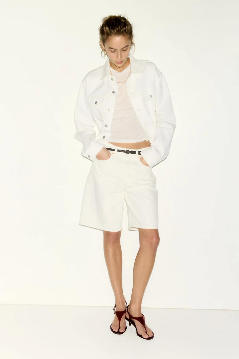 Denim Bermuda Shorts