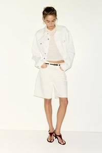 Denim Bermuda Shorts