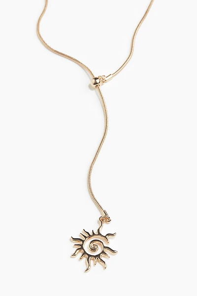 Lariat Necklace with Pendant