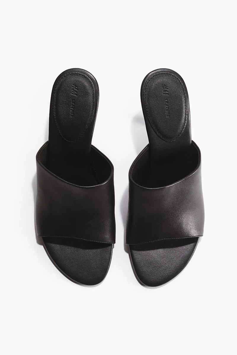 Heeled Leather Sandals