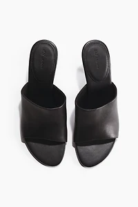 Heeled Leather Sandals