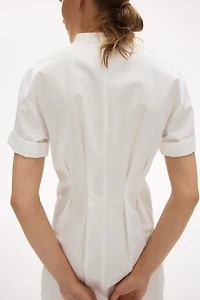 Shirt Dress with Tapered Waist