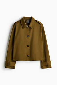 Trench-Look Cotton Jacket