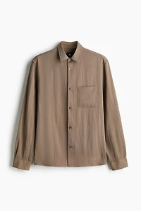Loose-Fit Satin Shirt