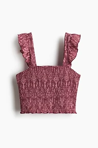 Smocked Crop Top