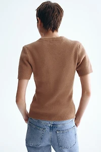 T-shirt en laine mélangée