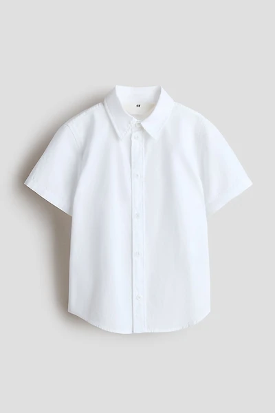 Short-Sleeved Cotton Shirt