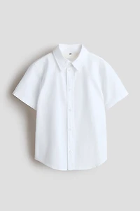 Short-Sleeved Cotton Shirt