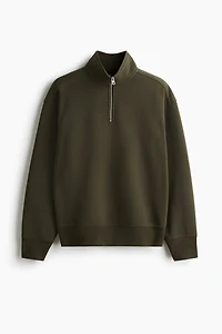 Loose Fit Half-Zip Sweatshirt