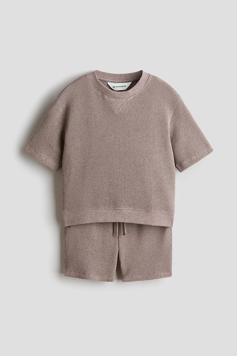 2-Piece Waffled Cotton Set