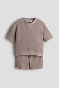2-Piece Waffled Cotton Set