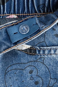 Printed Wide Leg Jeans