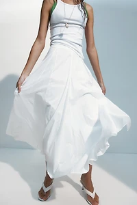 Pleated Cotton Skirt