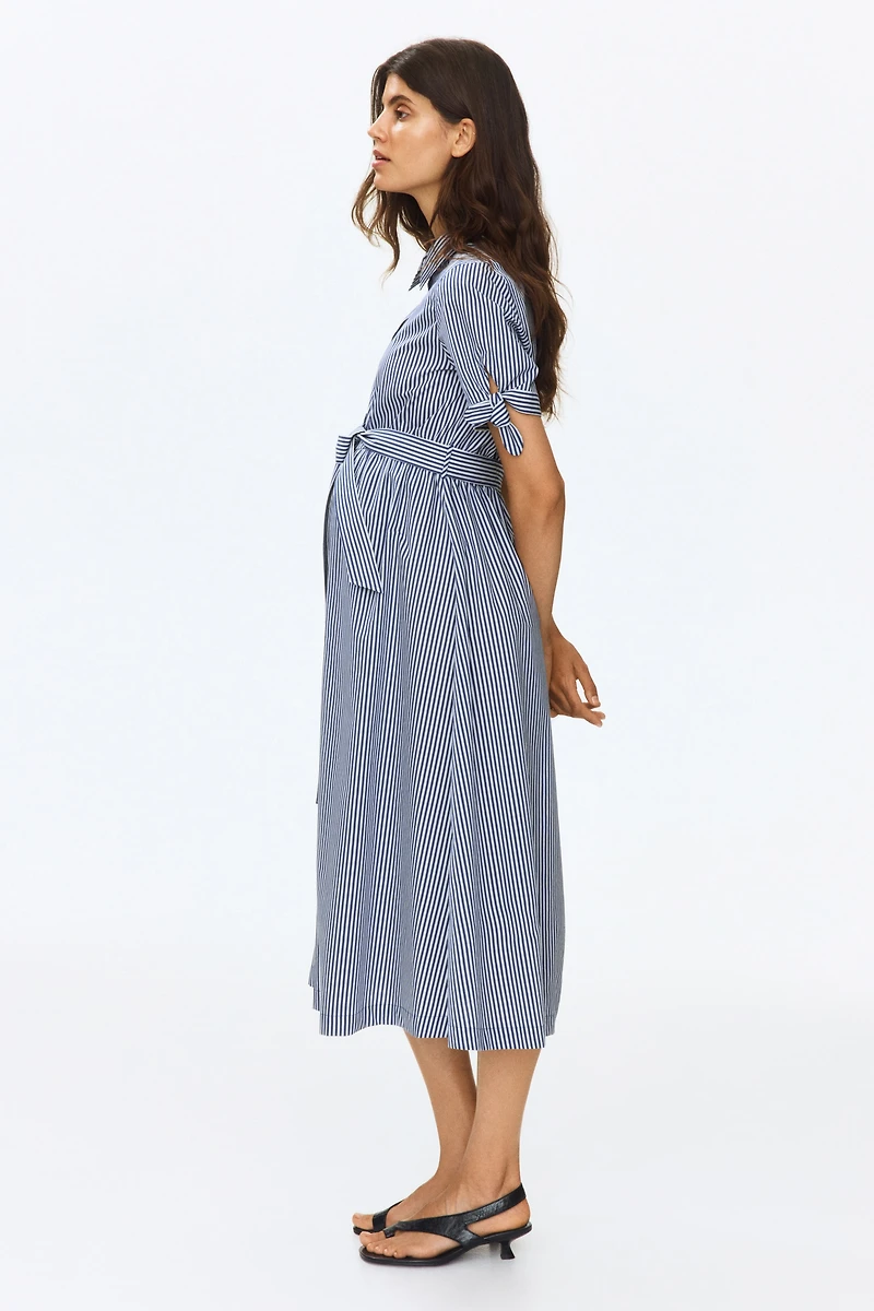 MAMA Short-Sleeved Shirt Dress