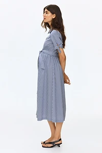 MAMA Short-Sleeved Shirt Dress