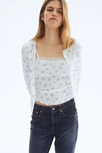 Chandail en jersey pointelle