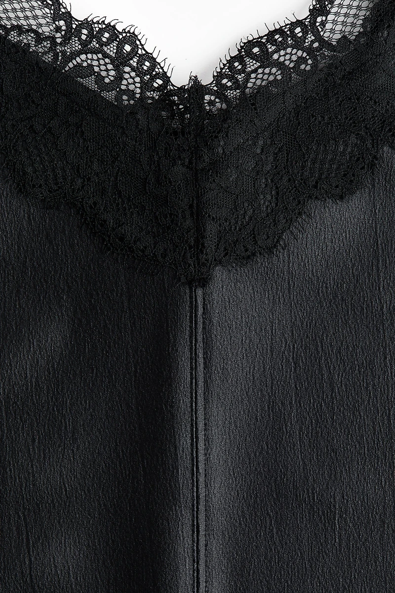 Lace-Trimmed Camisole Top