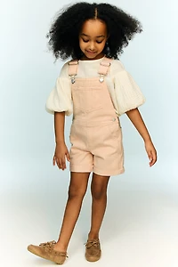 Denim Overall Shorts