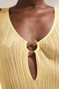 Rib-Knit Beach Dress
