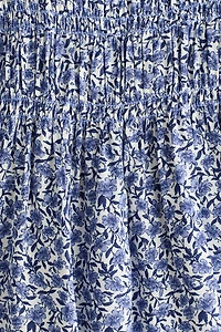 Robe smockée à bretelles fines