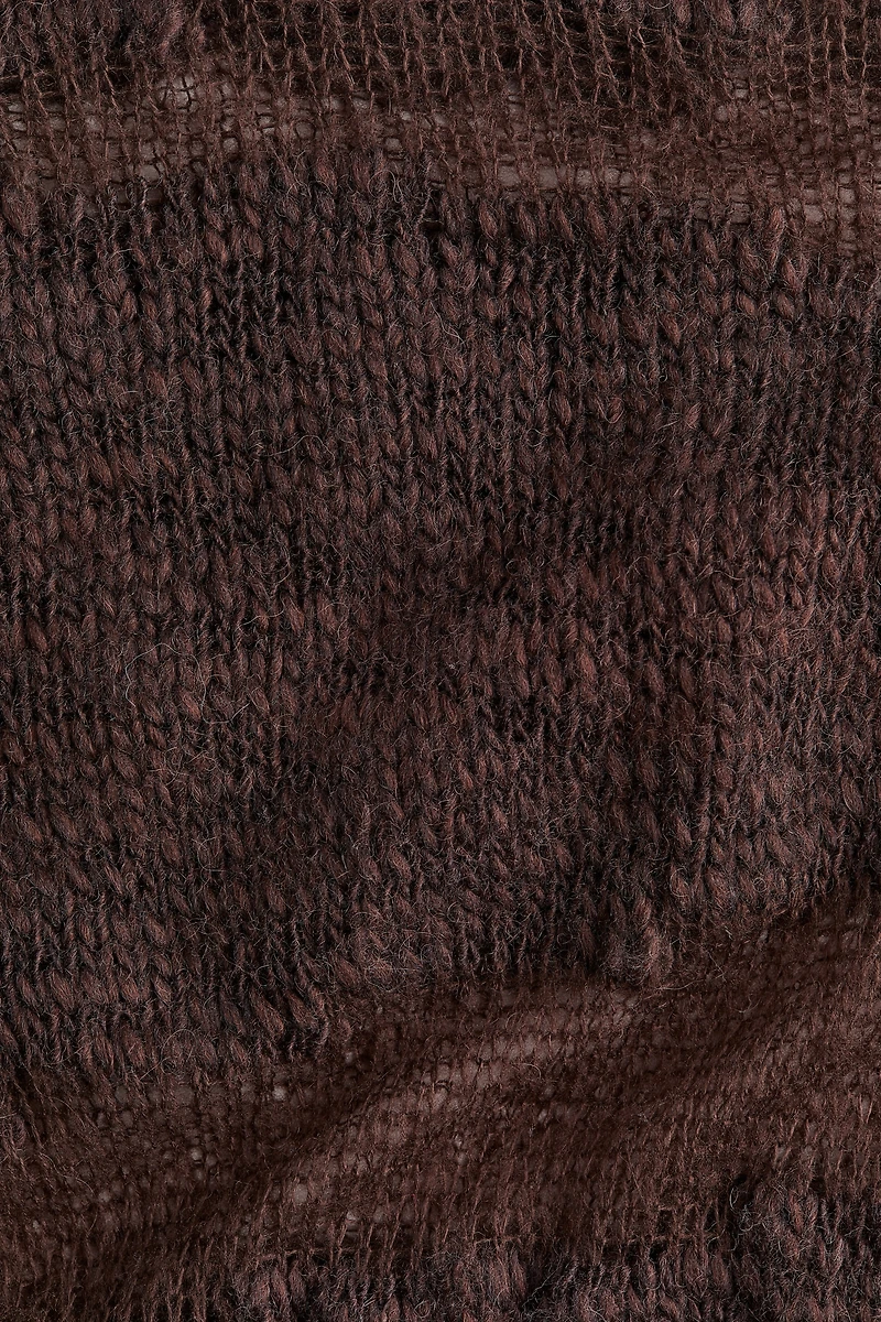 Sheer-Panel Sweater