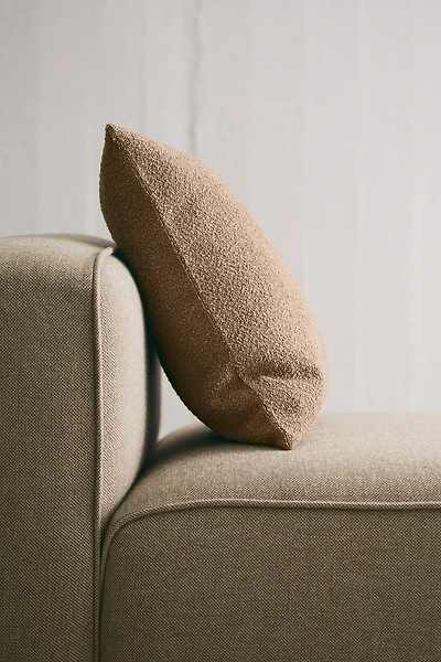 Housse de coussin en bouclette