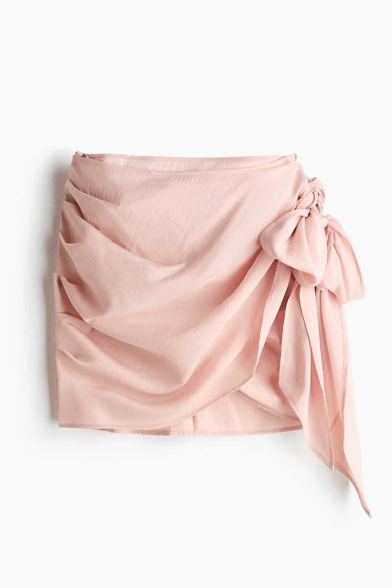 Draped Wrap Skirt