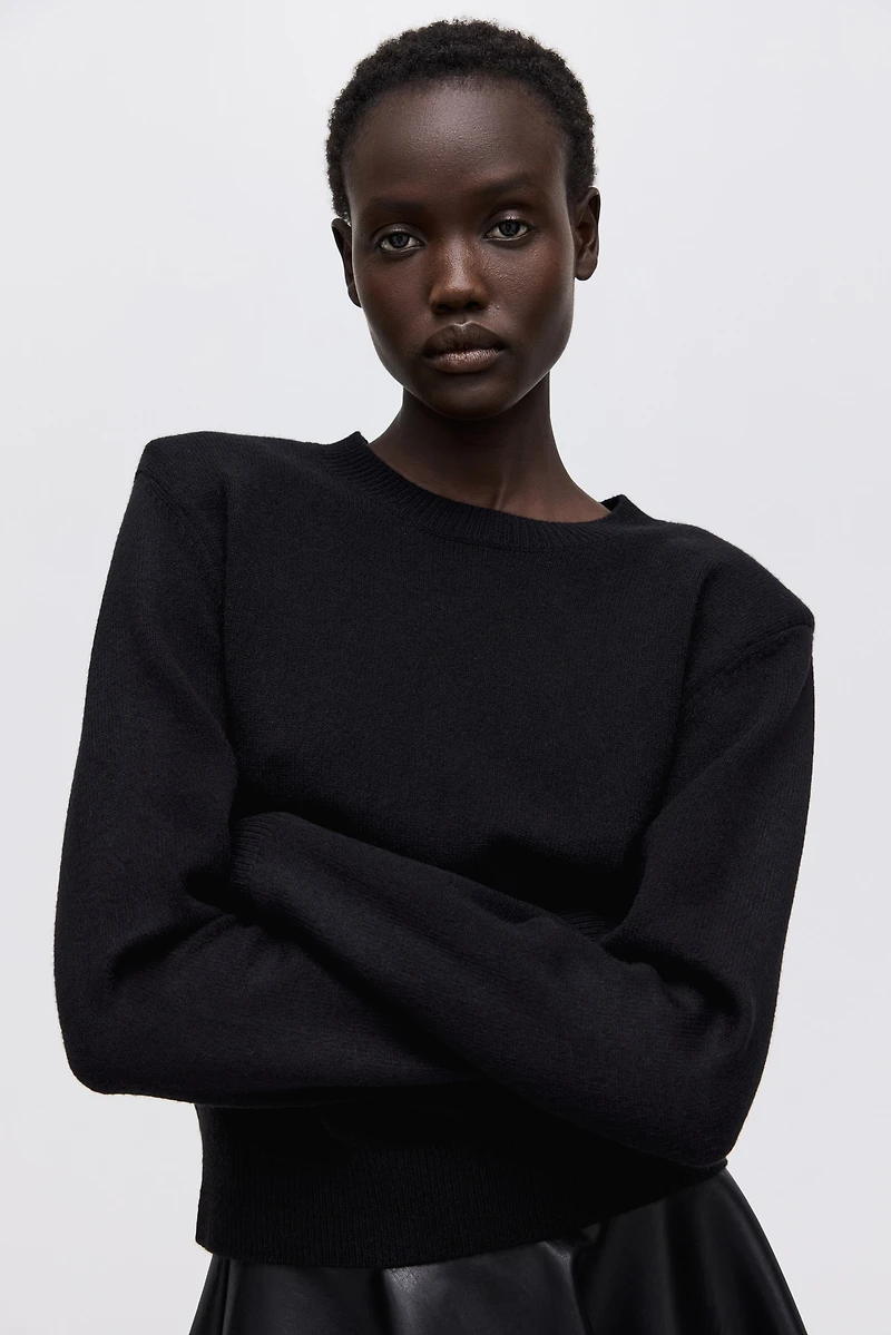 Shoulder-Pad Sweater