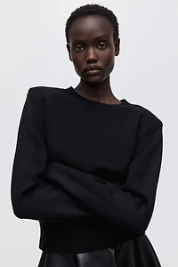 Shoulder-Pad Sweater