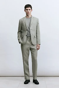 Slim-Fit Linen Jacket