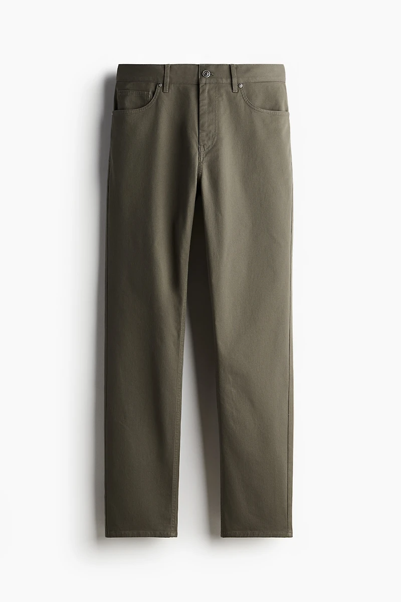 Slim Fit Cotton Twill Pants