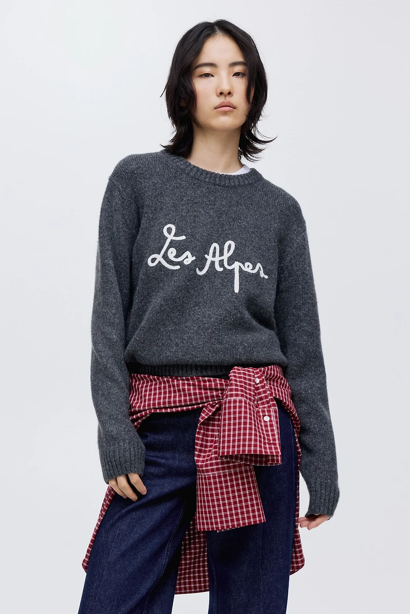 Chandail à motif jacquard