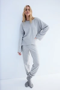 Oversized Curved-Hem Sweater