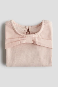 Bow-Detail Jersey Top