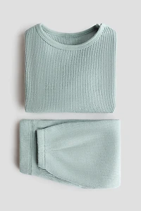 2-Piece Waffled Cotton Set