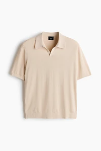 Regular-Fit Silk-Blend Polo Shirt