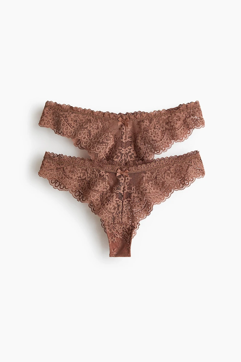 2-pack Lace Brazilian Briefs